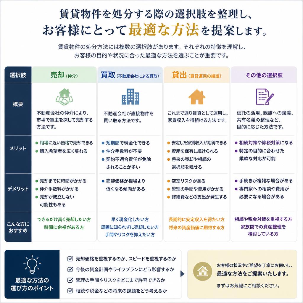物件の処分方法を考える